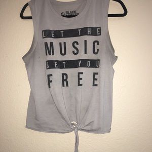 Black matter tank top